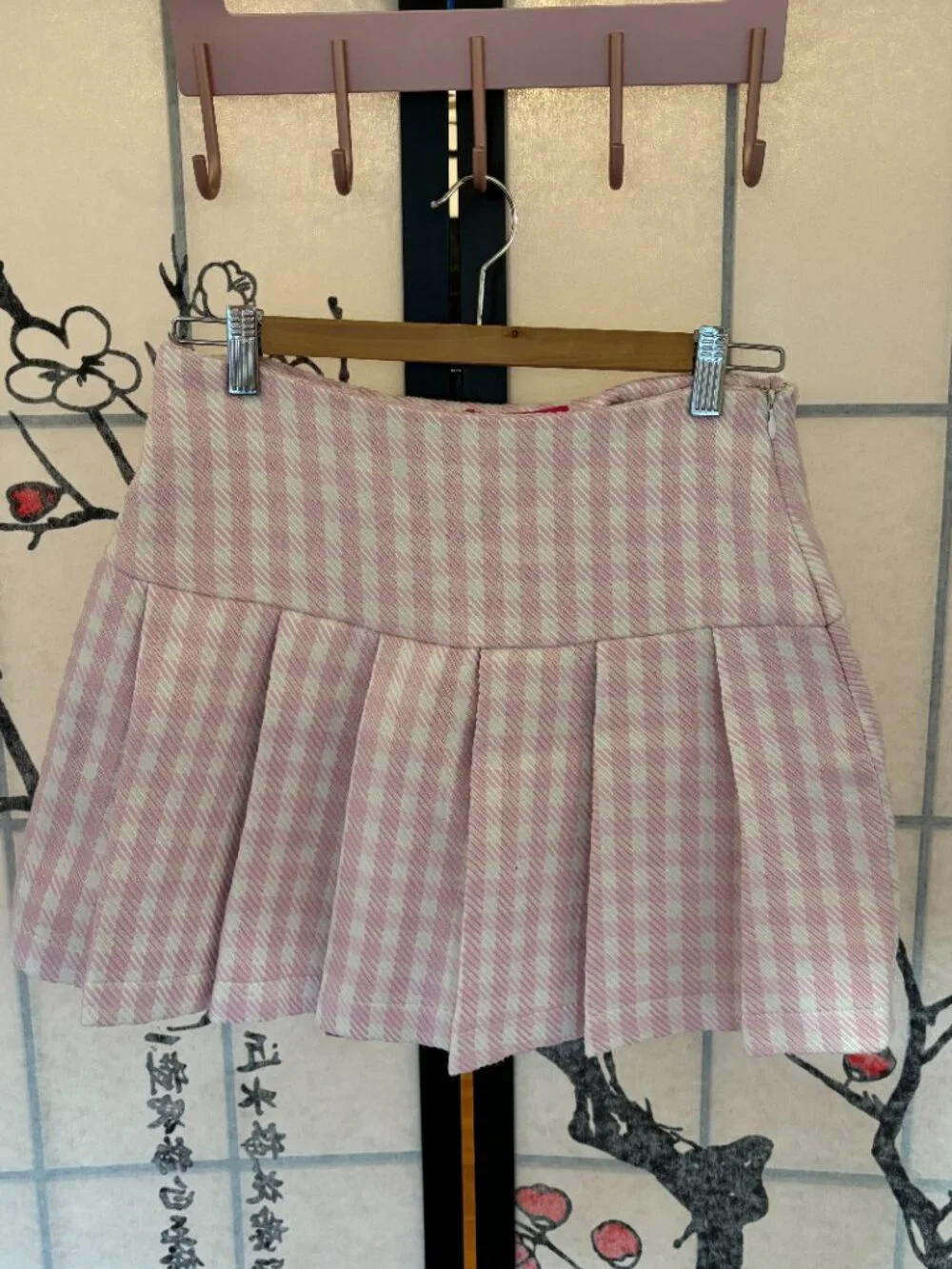 AQUA Gingham Blazer & Skirt Matching Set Size Small